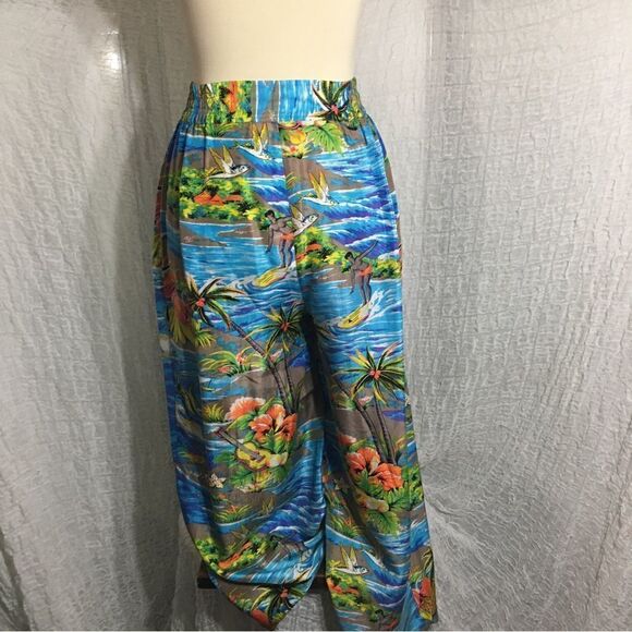 Anne Pinkerton Ape Vtg Silk Hawaiian Print Set Size Medium - Picture 7 of 16